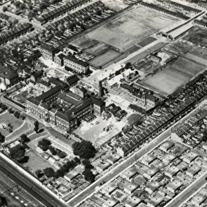 Aerial view of Forest Gate Hospital, East London