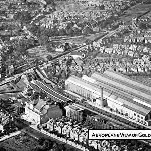 Aerial view, Golders Green and Station, NW London