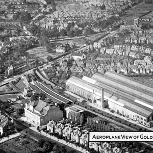 Aerial view, Golders Green and Station, NW London