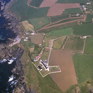 Aerial view of Lizard Point, Cornwall