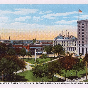 Aerial view of Plaza, Pensacola, Florida, USA