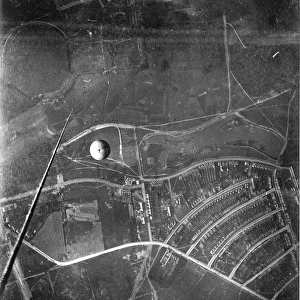 Aerial view of Wanstead from a balloon - 1909