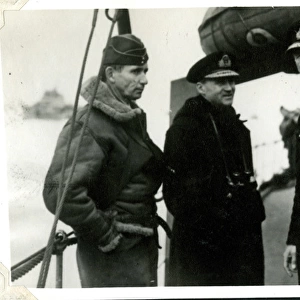 Air Chief Marshal Tedder and Admiral Ramsey, WW2
