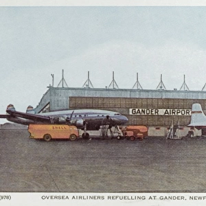 Aircraft refuelling at Gander, Newfoundland