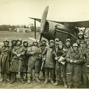 Aircrew of No. 22 Squadron RFC with Bristol F2B Fighter