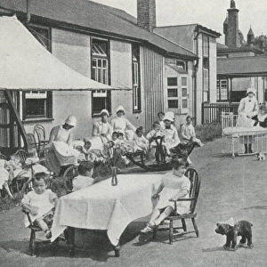 Airing Court at Fountain Mental Hospital, Tooting, Surrey