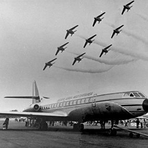 Airport scene with Caravelle jet