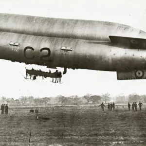 Airship C2 taking off Airship C2 taking off