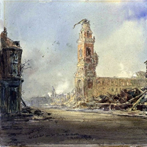 Albert 1916 - The Cathedral from Rue Fardherbe