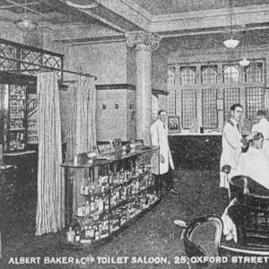 Albert Baker and Co.s Toilet Salon. Hair salon