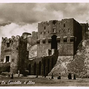 Aleppo, Syria - The Citadel - Gatehouse and Entrance