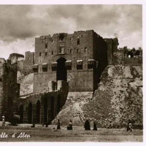 Aleppo, Syria - The Citadel - Gatehouse and Entrance