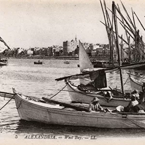 Alexandria, Egypt - Boats moored in the West Bay