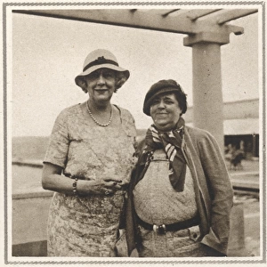 Alice Keppel and Elsa Maxwell at Biarritz in 1933