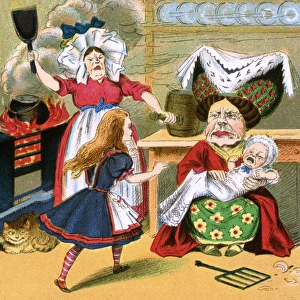 Alice in Wonderland, Duchess, cook and baby