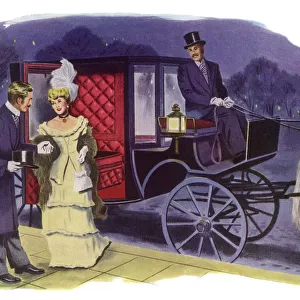 Alighting from Carriage Date: 1950