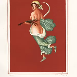 Allegorical figure of summer with sickle and wheat