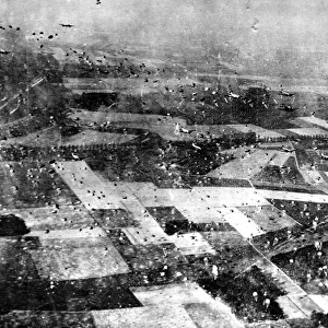 Allied Paratroops over Wesel; Second World War, 1945