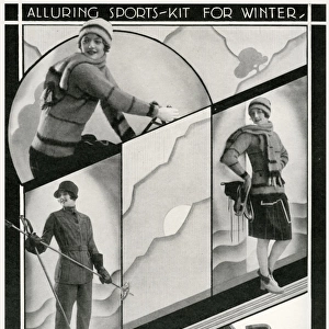 Alluring sports-kit for the winter 1929