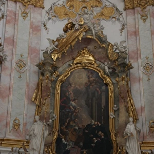 Side altar, Ettal Monastery, Upper Bavaria, Germany
