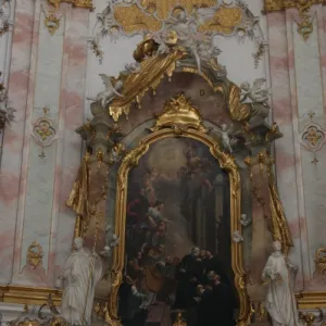 Side altar, Ettal Monastery, Upper Bavaria, Germany