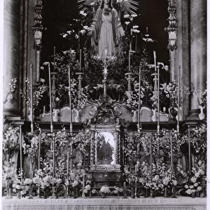 Altar, Nossa Senhora do Monte, near Funchal, Madeira