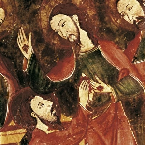 Altarpiece of St. s. XIV. Left detail depicting