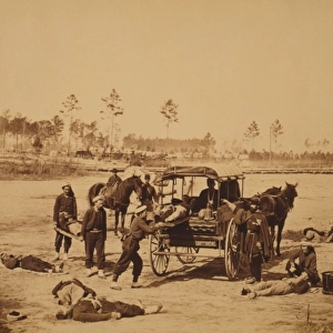 Ambulance drill at Headquarters Army of Potomac, near Brandy