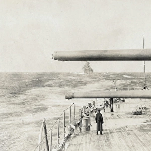 American battleship crossing Atlantic, WW1