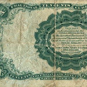 American ten cents note