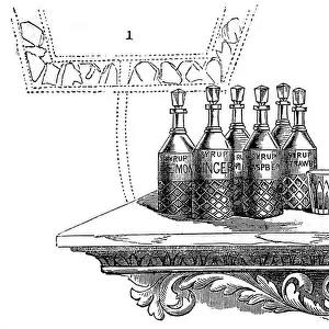 American Drinks, showing a large cistern of soda water and t