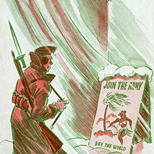 American Military Propaganda Postcard - WW2 era