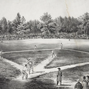 The American national game of base ball. Grand match for the