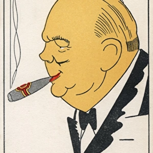 American portrait of Winston Churchill