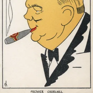 American portrait of Winston Churchill