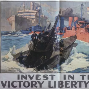 American poster advertising Liberty Loans, WW1