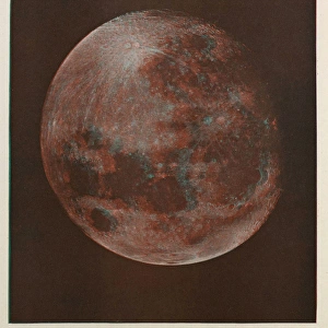 An anaglyph or 3D image of the moon