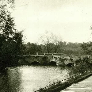 Ancient bridge over the River Wey at Eashing, Surrey
