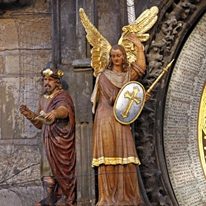 Angel on the Astronomical Clock in Prague