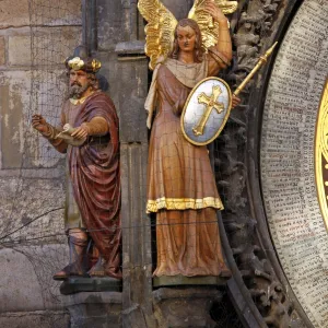 Angel on the Astronomical Clock in Prague