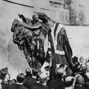 Anglo-Belgian war memorial unveiled, 1920