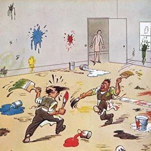 The Angry Painters by H. M. Bateman