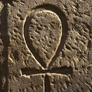 Ankh or key of life. Relief