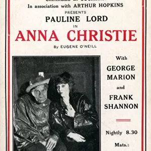 Anna Christie, by Eugene O Neill, Strand Theatre, London