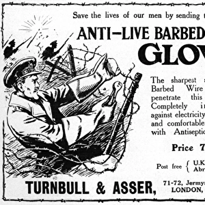 Anti-Live Barbed Wire advertisement