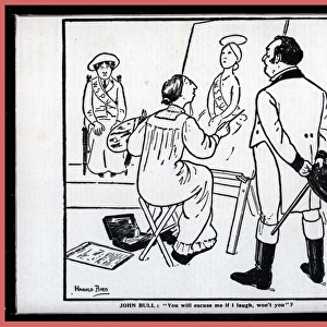 Anti-Suffrage Cartoon Portrait