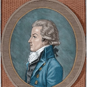 Antoine Barnave (1761-1793). Engraving. Colored