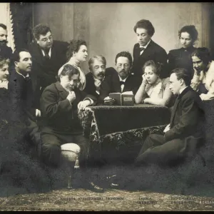 Anton Chekhov with Moscow Art Theatre group