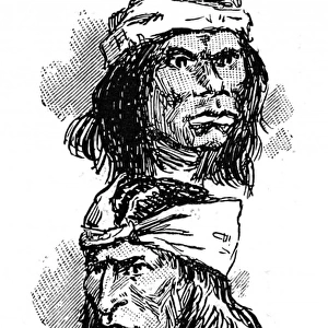Apache native American Indians, c. 1887