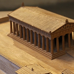 Aphaia Temple on Aegina. Wooden model
